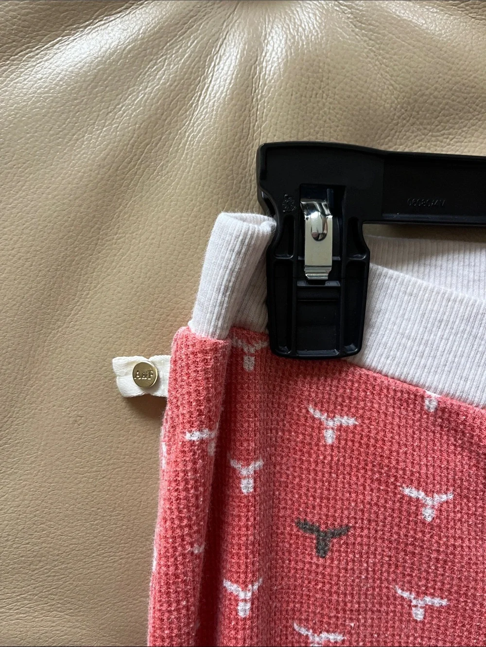 Abercrombie & Fitch Girls' Pajama Pants with Light Gray Cuffs